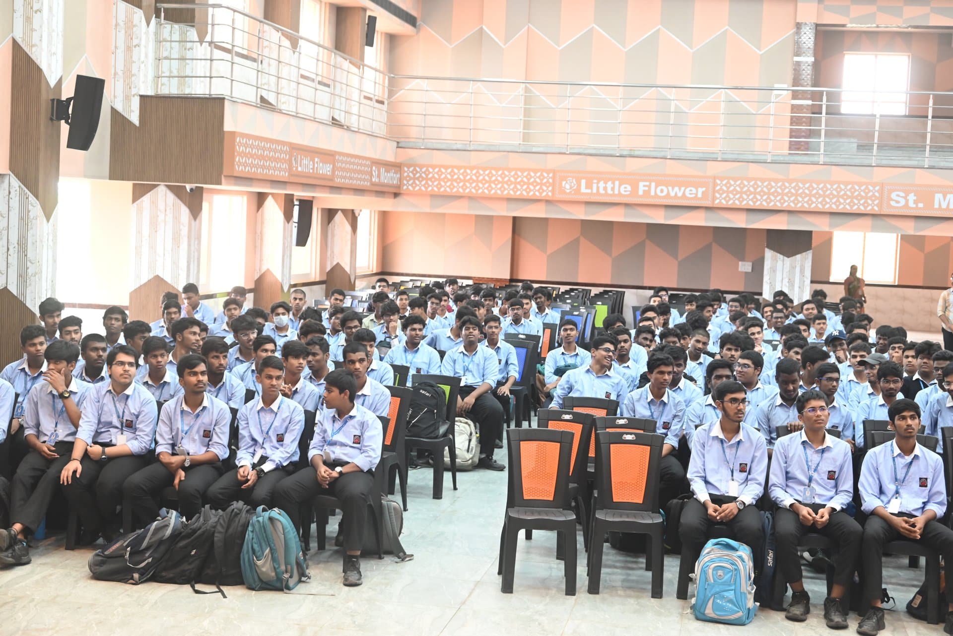 LFJC Students in Uniform during Morning Assembly