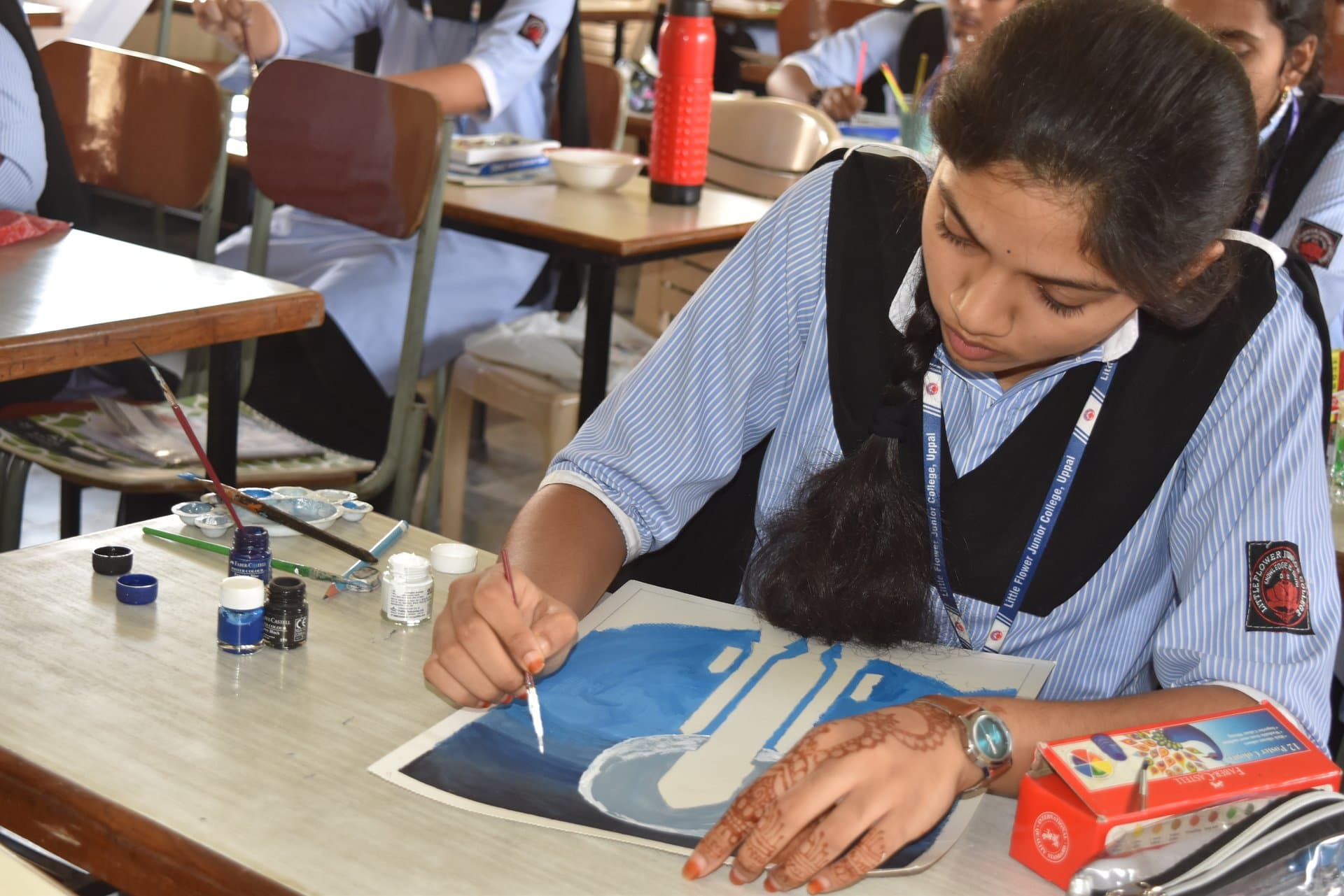 Inter-Class Fine Arts Contest & Acrylic Works