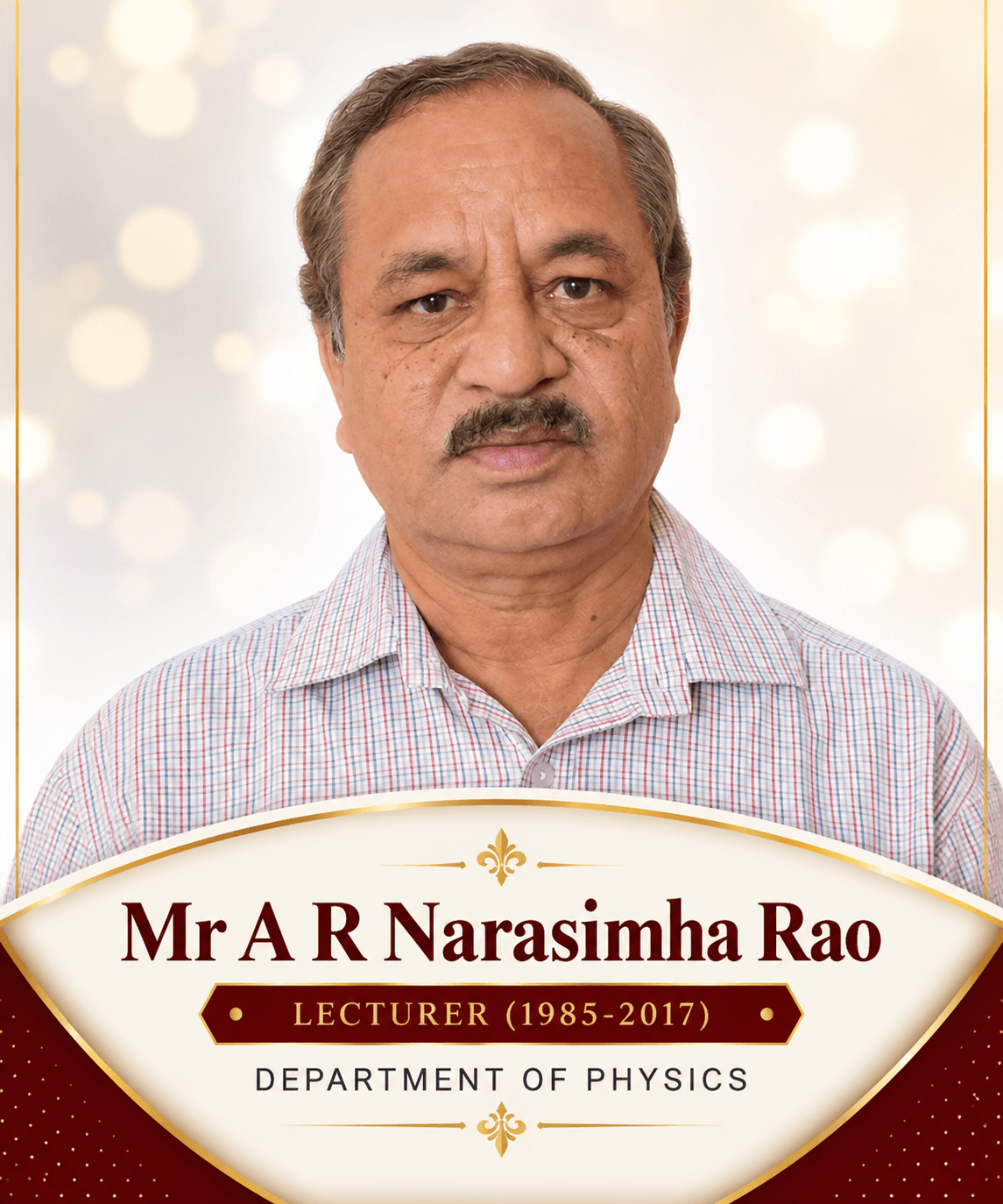 MR. A RAMA NARASIMHA RAO