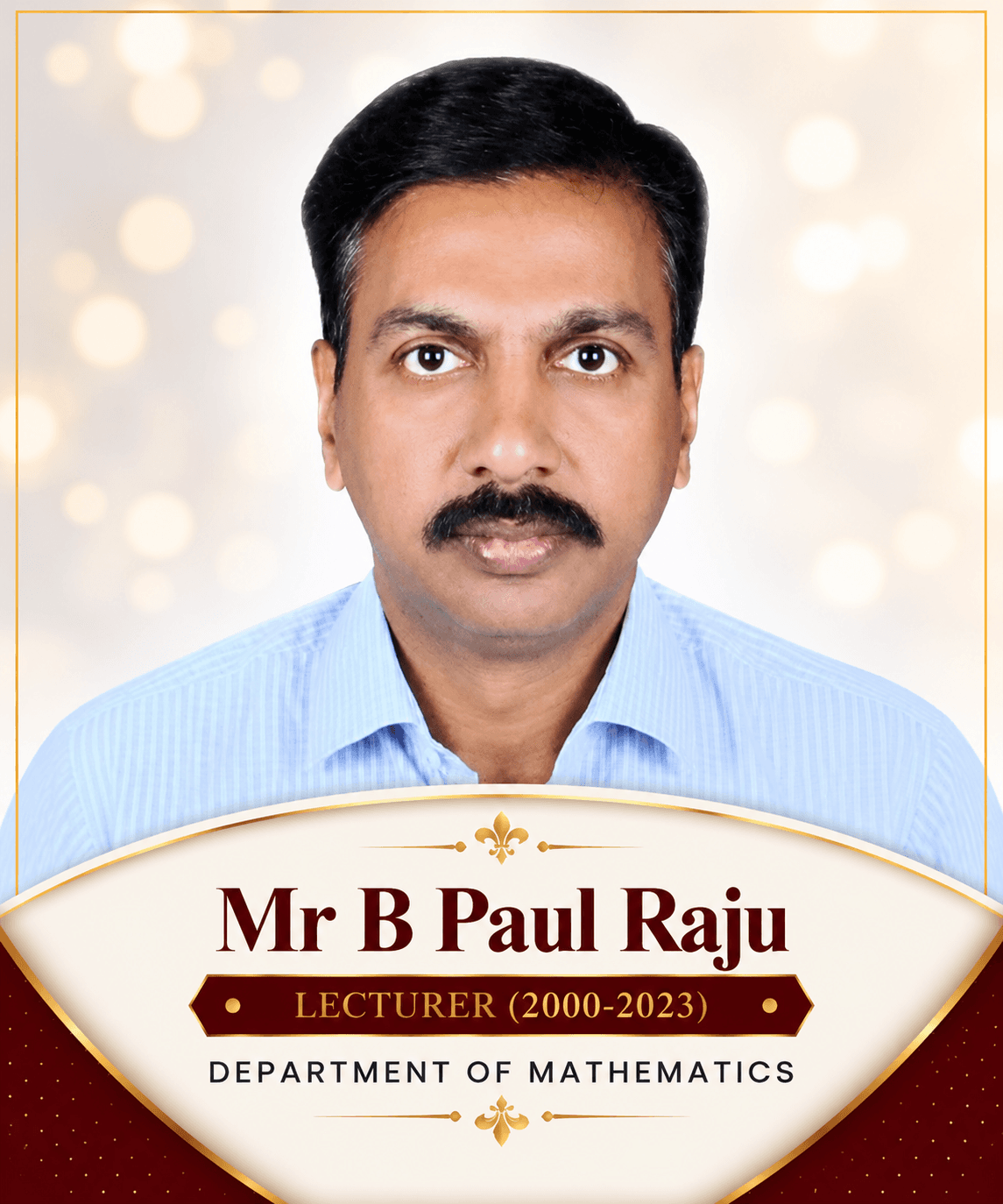 MR. B PAUL RAJU