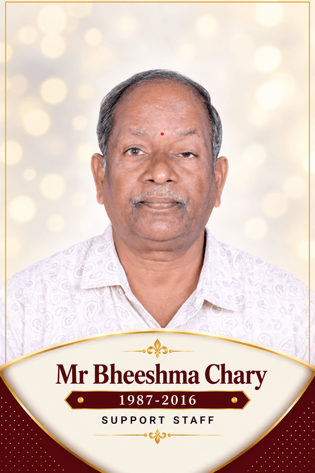 MR. G BHEESHMA CHARY
