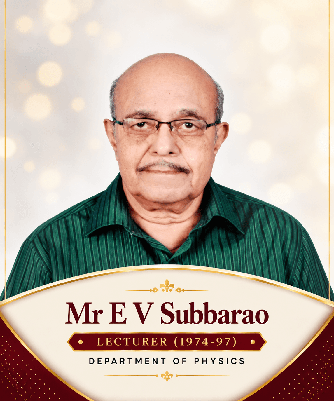 MR. EV SUBBA RAO