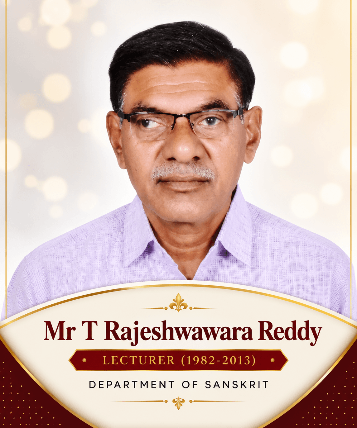 MR. T RAJESHWARA REDDY