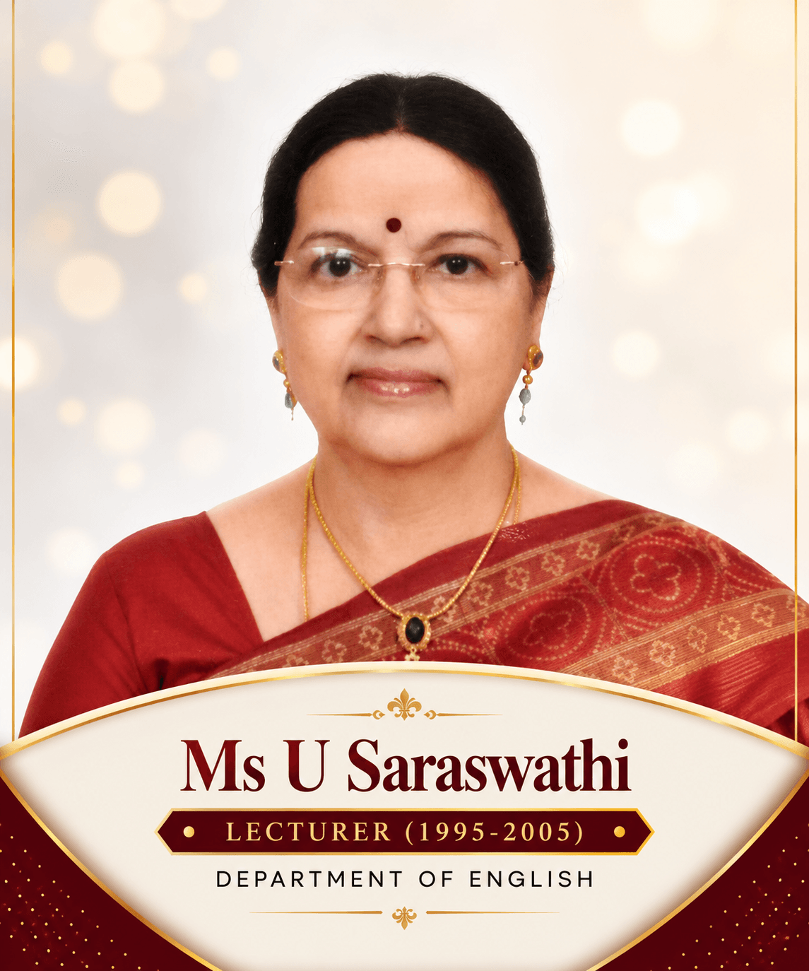 MS. U SARASWATHI