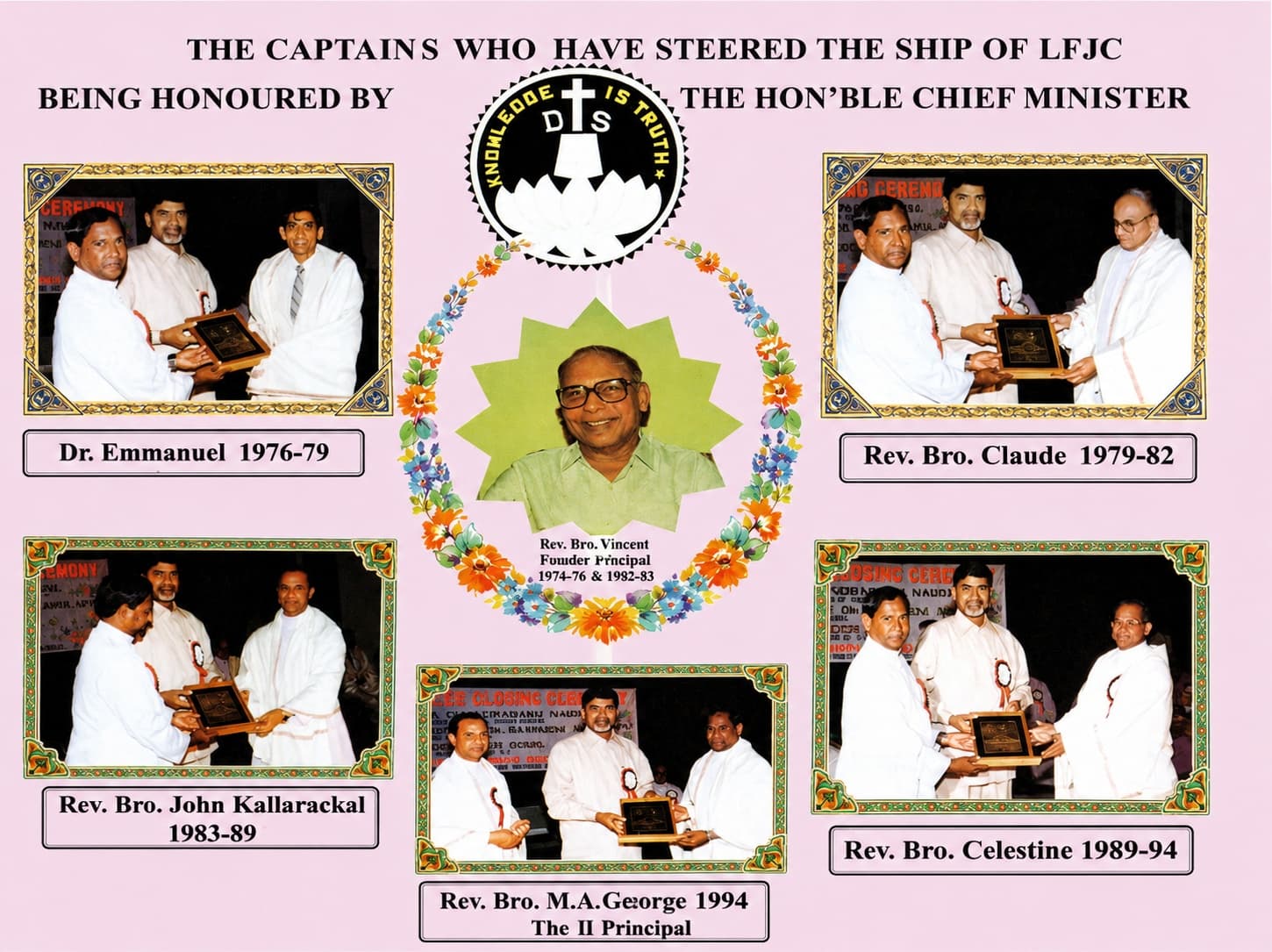 Silver Jubilee — Chief Minister honors LFJC Principals