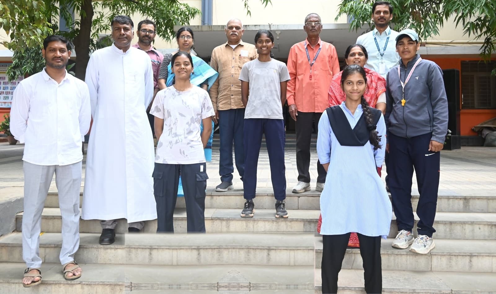 Inter-Class Athletics — 100m Sprint Champions & Faculty