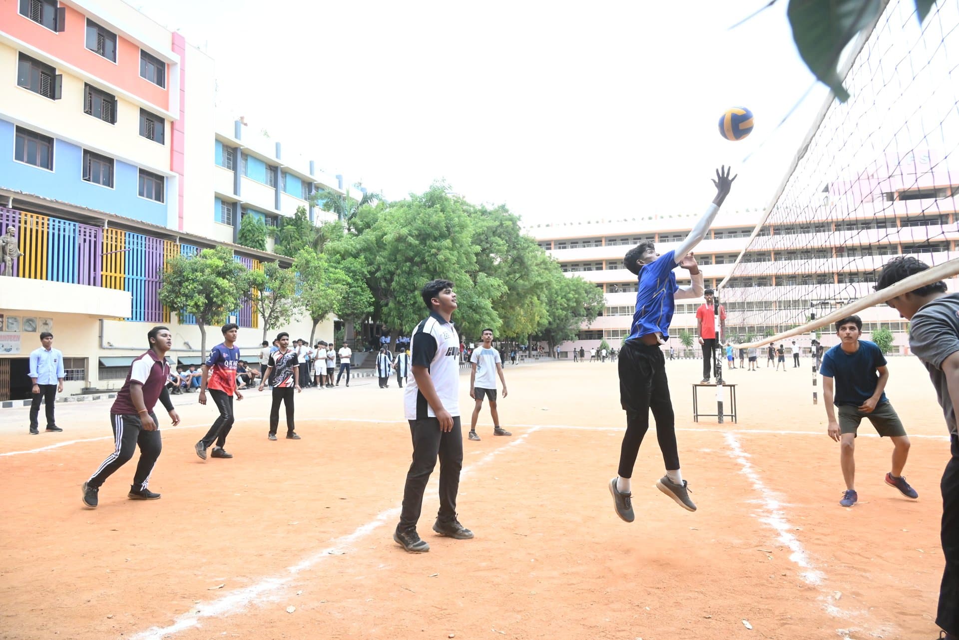 Volleyball Tournament — Spiking Rally